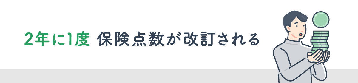 保険点数改定の頻度は2年に1度